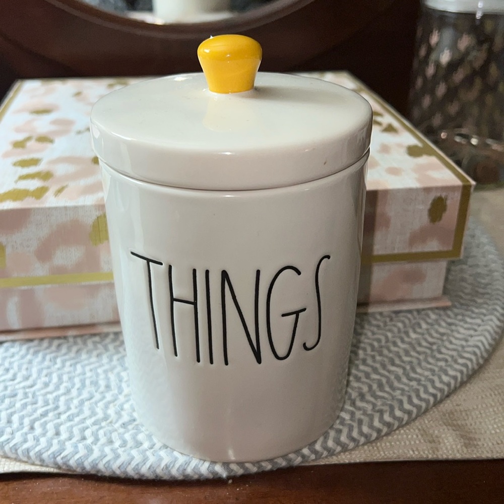 Rae Dunn Things ceramic canister